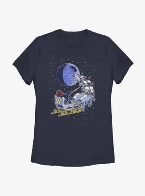 Star Wars Vader Sleigh Womens T-Shirt