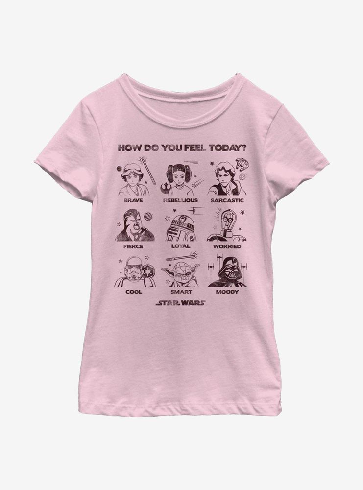 Star Wars Feelings Youth Girls T-Shirt