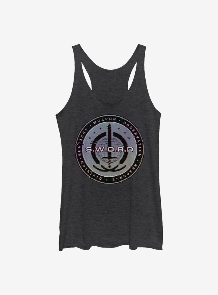 Marvel WandaVision S.W.O.R.D. Digital Logo Womens Tank Top