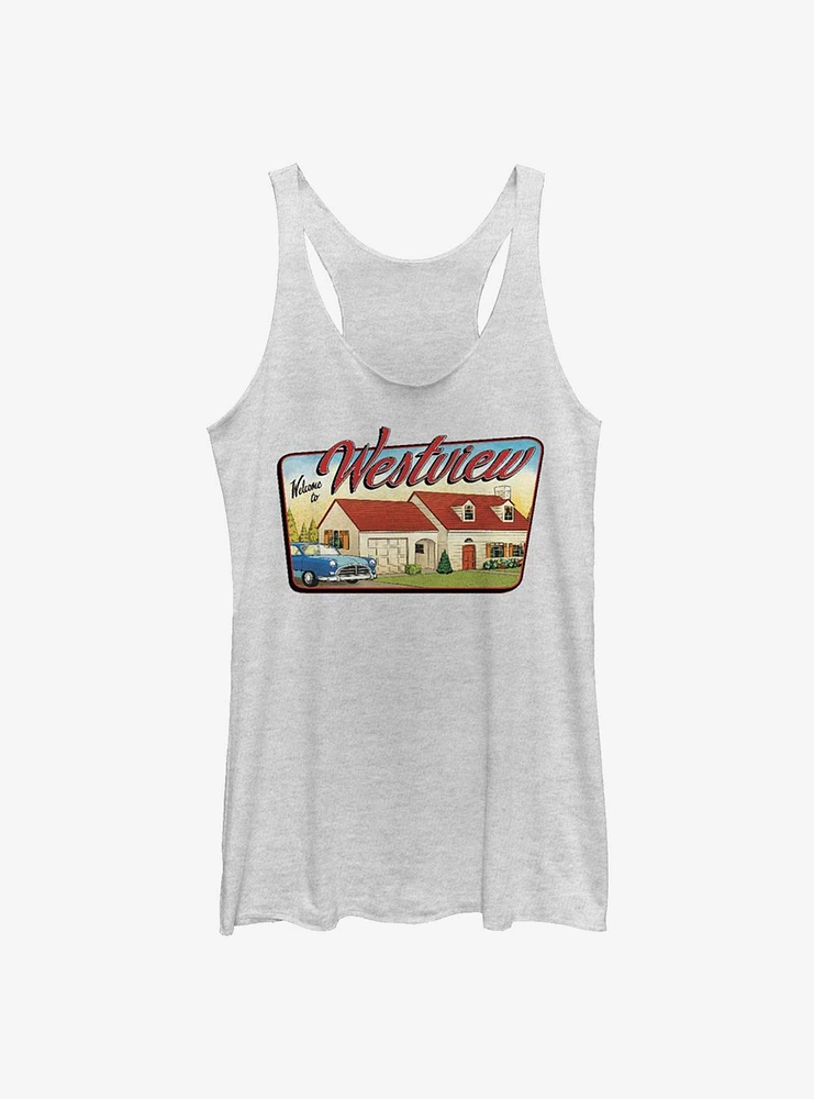 Marvel WandaVision Westview Welcome Womens Tank Top
