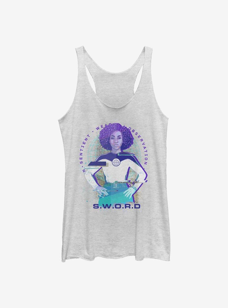 Marvel WandaVision S.W.O.R.D Glitch Womens Tank Top