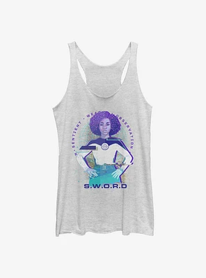 Marvel WandaVision S.W.O.R.D Glitch Womens Tank Top