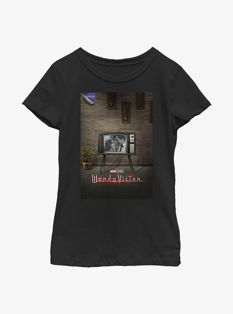 Marvel WandaVision Poster 50s Youth Girls T-Shirt