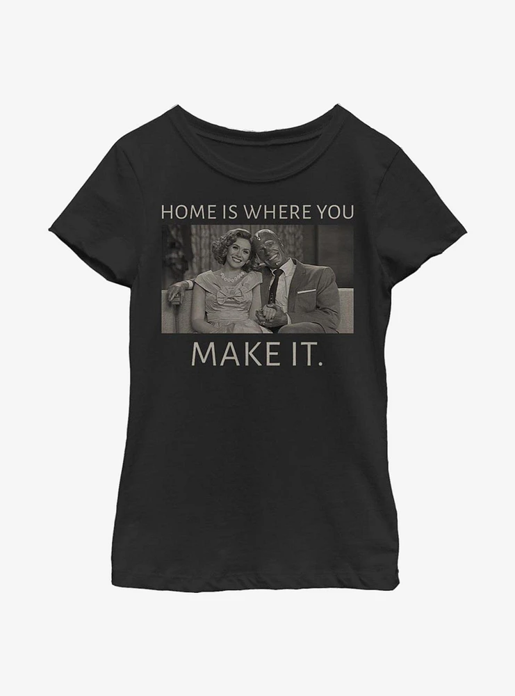 Marvel WandaVision Home Couple Youth Girls T-Shirt