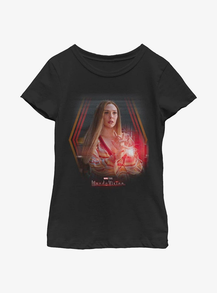 Marvel WandaVision Wanda's Powers Youth Girls T-Shirt
