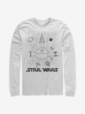 Star Wars Ships Burst Long-Sleeve T-Shirt