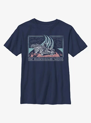 Star Wars Falcon Flyby Youth T-Shirt