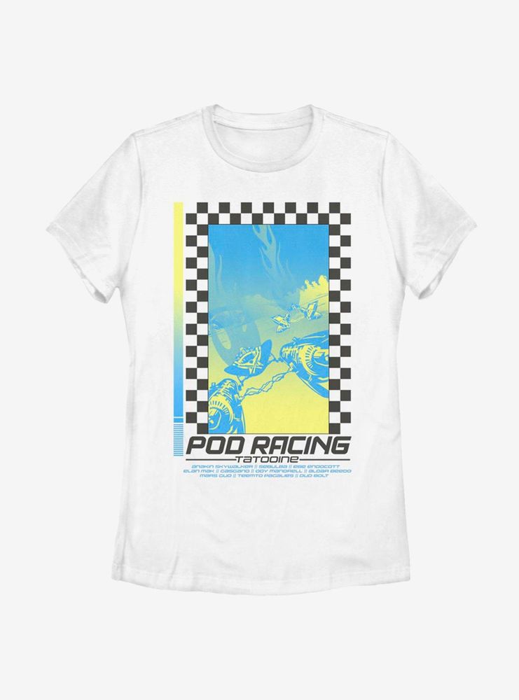 Star Wars Pod Race Poster Womens T-Shirt