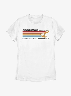 Star Wars Retro Pod Race Lines Womens T-Shirt