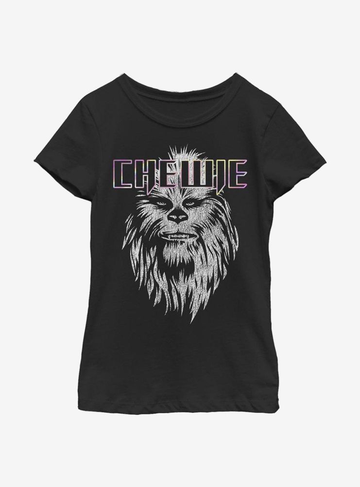 Star Wars Chewie Face Youth Girls T-Shirt