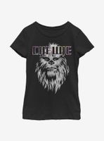 Star Wars Chewie Face Youth Girls T-Shirt