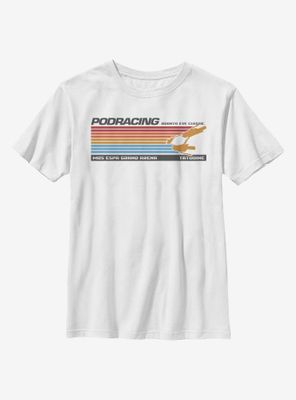 Star Wars Retro Pod Race Lines Youth T-Shirt