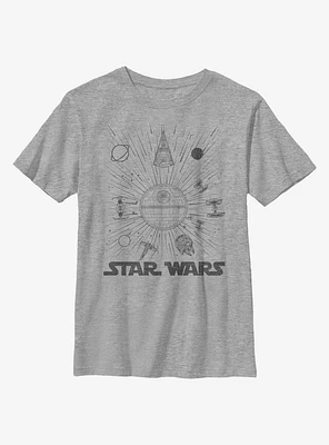 Star Wars Ships Burst Youth T-Shirt
