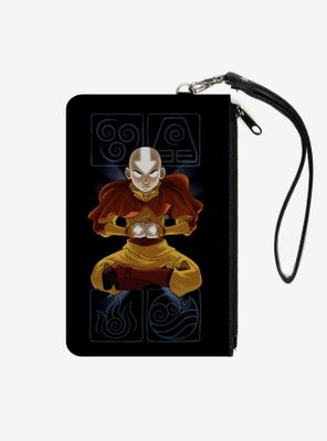 Avatar the Last Airbender Aang Elements Canvas Clutch Wallet