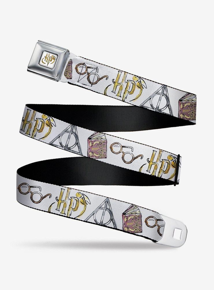 Harry Potter Icons Watercolor Seatbelt Belt