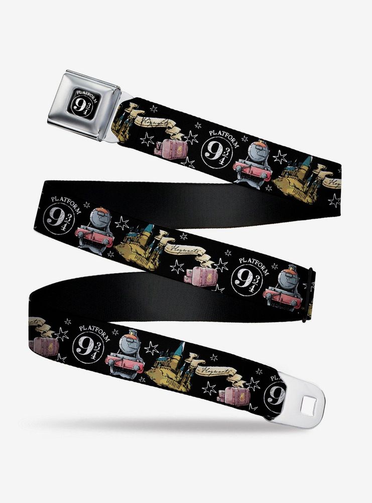 Harry Potter Platform 9/34 Collage Seatbelt Belt