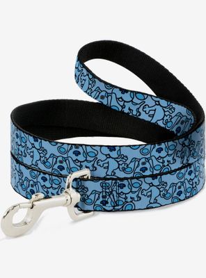 Blues Clues Blue Scattered Dog Leash
