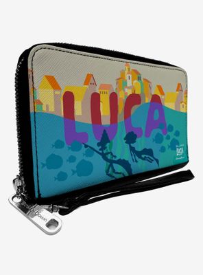 Luca and Alberto Sea Monster Seaside Zip Around Wallet