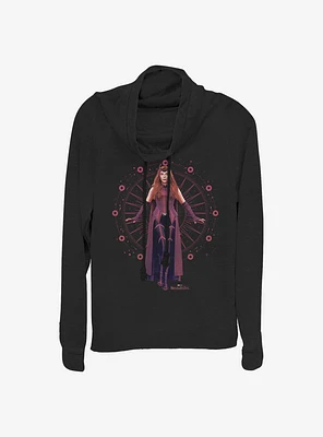 Marvel WandaVision The Scarlet Witch Cowlneck Long-Sleeve Girls Top
