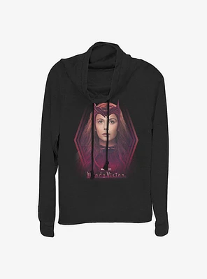 Marvel WandaVision Wanda The Scarlet Witch Cowlneck Long-Sleeve Girls Top