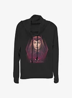 Marvel WandaVision Wanda The Scarlet Witch Cowlneck Long-Sleeve Girls Top
