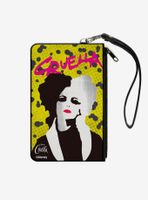 Disney Cruella de Vil Cruell World Halftone Canvas Clutch Wallet