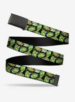 Rick and Morty Portal Toss Print Clamp Belt