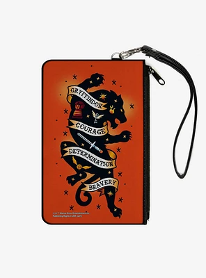 Harry Potter Gryffindor Lion Traits Canvas Clutch Wallet