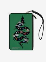 Harry Potter Slytherin Serpent Traits Canvas Clutch Wallet