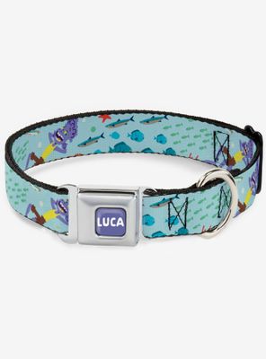 Luca Isola Del Mar Alberto Collage Seatbelt Dog Collar