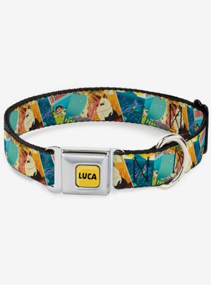 Luca The Piazza Poster Seatbelt Dog Collar