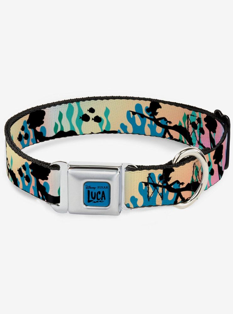 Luca and Alberto Sea Monsters Underwater Seatbelt Dog Collar