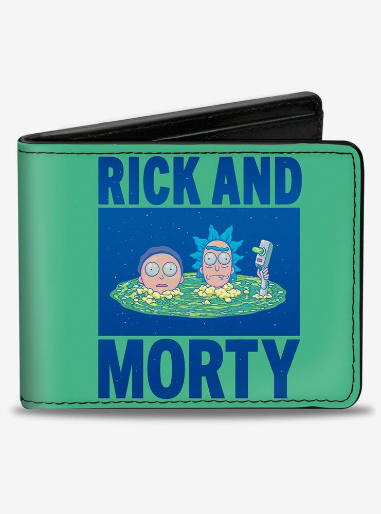 Boxlunch Rick and Morty Floating Portal Bifold Wallet