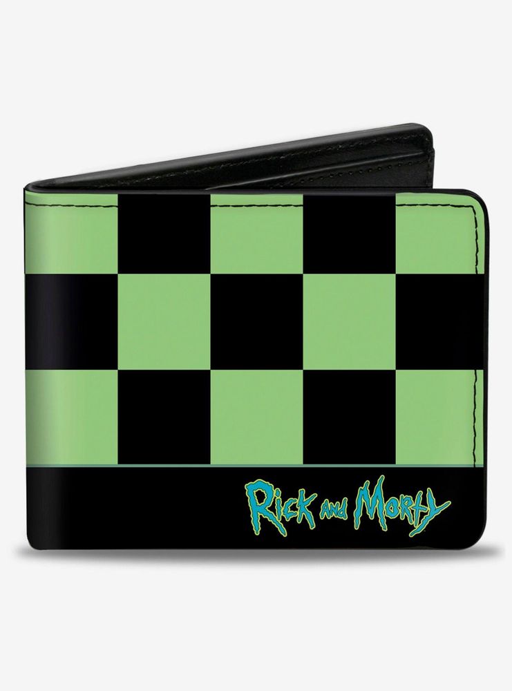 Rick and Morty Rick Running Checker Bifold Wallet