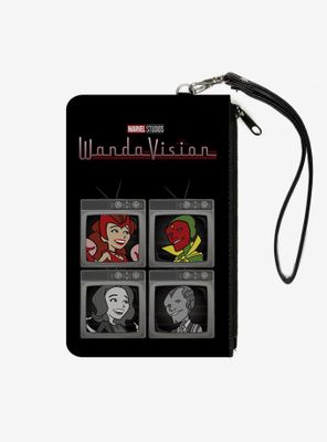 Marvel WandaVision Scarlet Witch and Vision Television Canvas Clutch Wallet