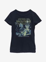 Star Wars Poster Neon Pop Youth Girls T-Shirt