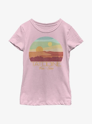 Star Wars Tatooine Fun Youth Girls T-Shirt