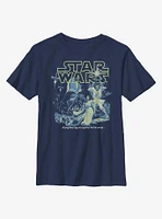 Star Wars Poster Neon Pop Youth T-Shirt