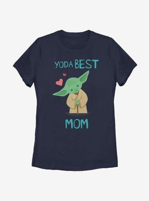 Star Wars Cute Yoda Best Mom Womens T-Shirt