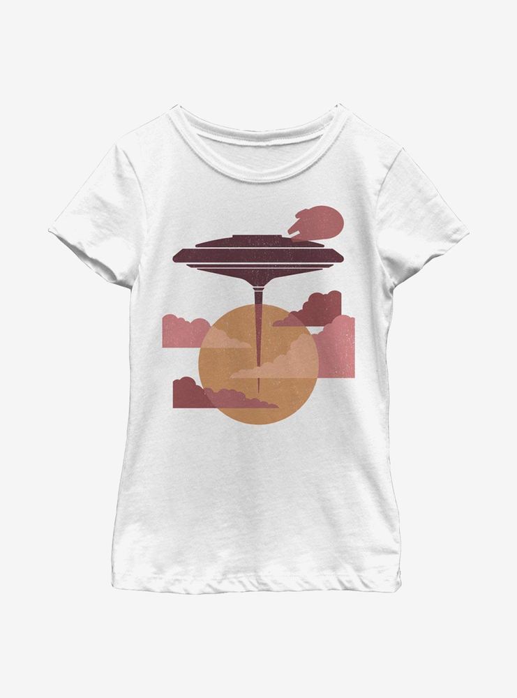 Star Wars Cloud City Minimal Youth Girls T-Shirt