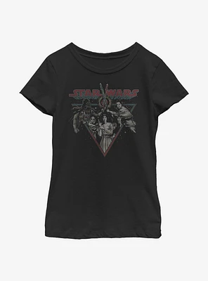Star Wars Flaming Battle Youth Girls T-Shirt