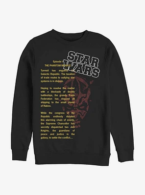 Star Wars Darth Maul Crawl Sweatshirt
