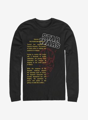 Star Wars Darth Maul Crawl Long-Sleeve T-Shirt