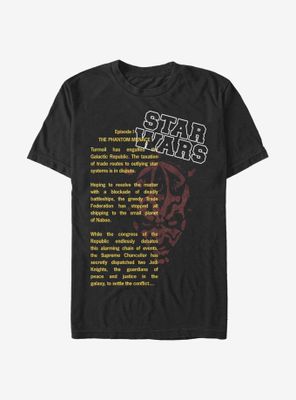 Star Wars Darth Maul Crawl T-Shirt