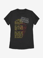 Star Wars Darth Maul Crawl Womens T-Shirt