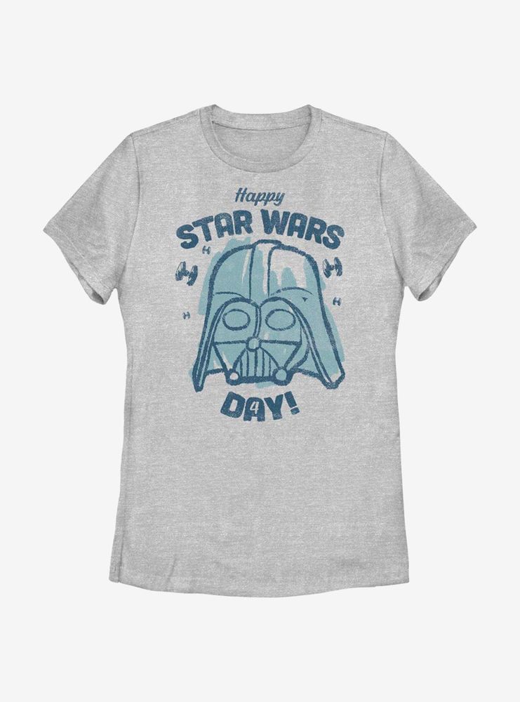 Star Wars Vader Happy Day! Womens T-Shirt