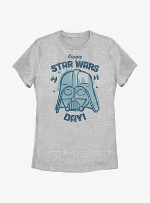 Star Wars Vader Happy Day! Womens T-Shirt