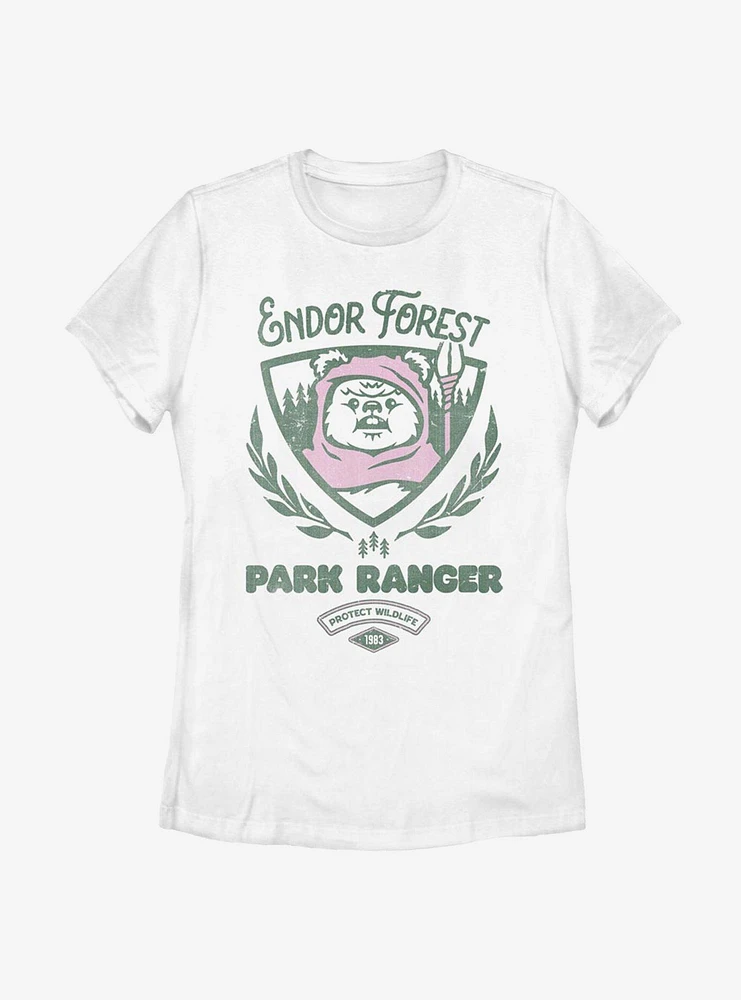 Star Wars Endor Forest Park Ranger Womens T-Shirt