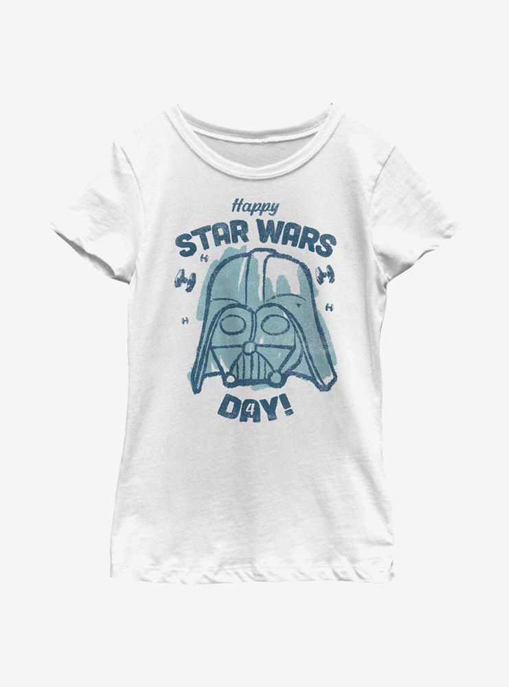 Star Wars Vader Happy Day! Youth Girls T-Shirt