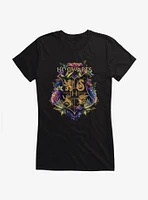 Harry Potter Hogwarts Floral Shield Girls T-Shirt